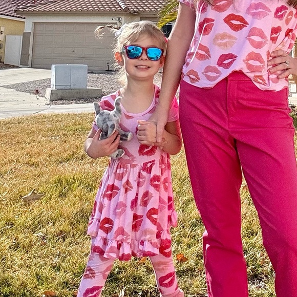 Posh Peanut Isabela Short Sleeve Ruffled Twirl Dress - Picture 6 of 14